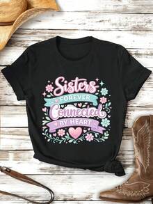 Dam-T-shirts - Svart - Visa 2