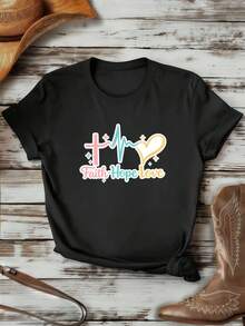 Women T-Shirts - Black - View 1