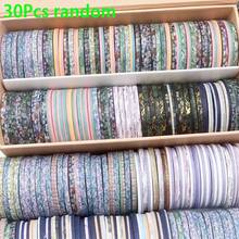 Bộ 10/20/30 cuộn băng dính Washi, băng dính trang trí siêu hẹp 3mm, họa tiết hoa cổ điển/màu sắc rực rỡ, thích hợp cho việc viết nhật ký, làm sổ lưu niệm, đồ thủ công DIY, trang trí sổ kế hoạch. - A - Xem 6