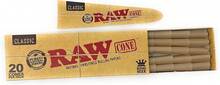 RAW Cones Classic King Size - 20 Pack - Pre Rolled RAWthentic Cones Rolling Papers With Tips, , Green Blazer Sticker - White - View 3