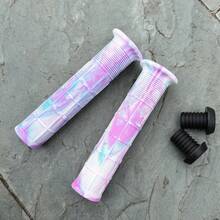 AOFDA 15cm Universal Anti-Slip Mountain Bike Handlebar Grips, Soft Rubber Off-Road Bicycle Scooter Skateboard Riding Accessories - Multicolor - View 17
