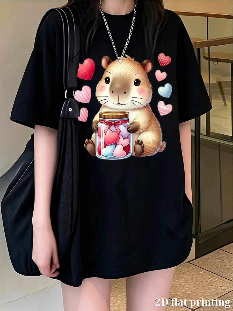 Women T-Shirts - Black - View 1