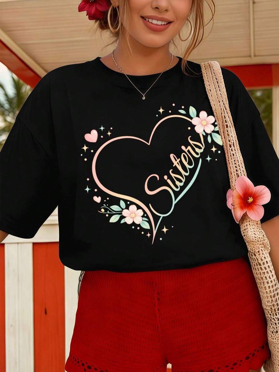 Women T-Shirts - Black - View 1