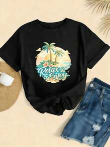 Women T-Shirts - Black - View 2