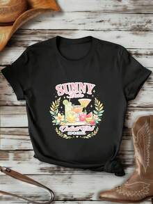 Women T-Shirts - Black - View 1