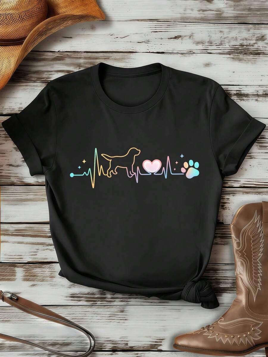 Women T-Shirts - Black - View 1