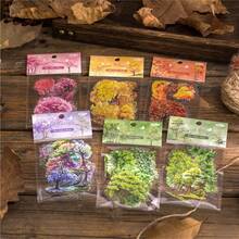 20张/包 PET白色墨水贴纸，自然树木系列，风景，花卉，树木，适用于剪贴簿、日记、装饰贴纸 - 春野綠影 - 查看 10