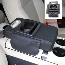 1pc Multifunctional 4-In-1 Car Armrest Box Heightening Pad, Central Armrest Box, Cup Holder, Tissue Box, Versatile Car Armrest Pad With Cup Holder - one-size - View 15