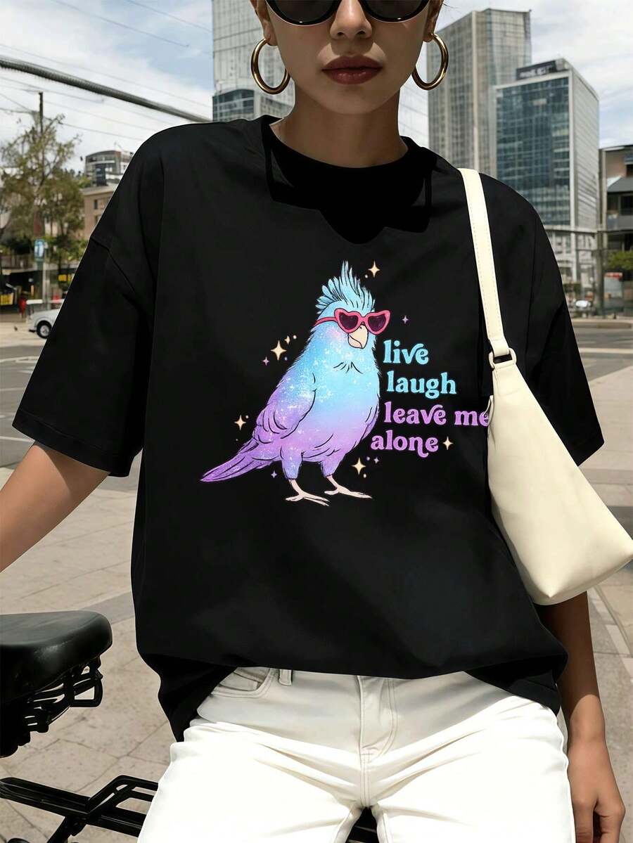 Women T-Shirts - Black - View 1