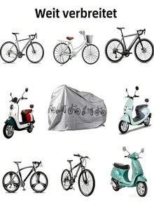 1pc All-Weather Bicycle Cover - Heavy Duty EVA Material, Suitable For Electric Bikes/Bicycles, Waterproof, Dustproof, UV-Resistant And Snow Protection Cover, Outdoor Protection, Tear-Resistant Design, Easy To Clean, Bicycle Accessories, Random Color - Multicolor - View 3
