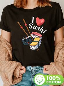 Plusstorlekar T-shirts - Svart - Visa 6