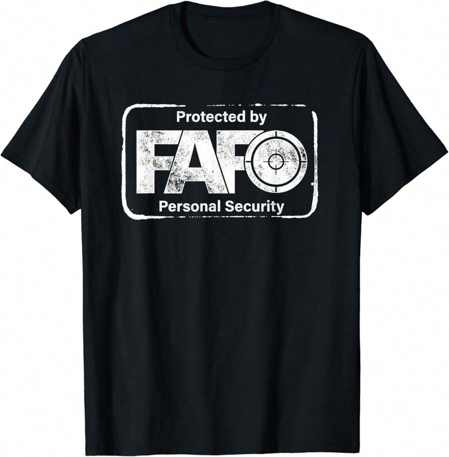 Funny FAround And Find Out - Advocate Lover Gift Uni T-Shirt - Black - View 1