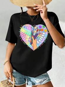 Women T-Shirts - Black - View 2