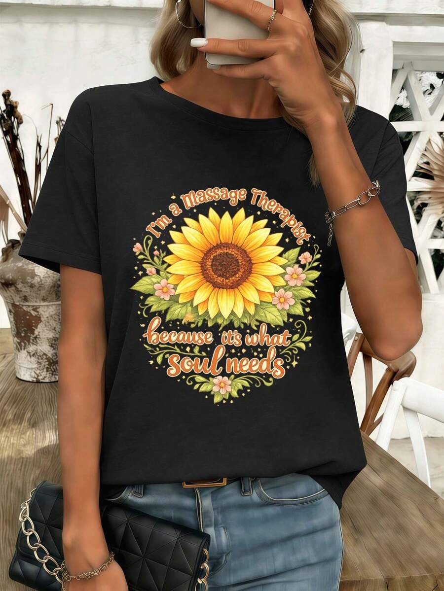 Women T-Shirts - Black - View 1