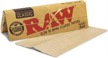 RAW Classic 1 1-4 Rolling Papers - 7 Pack - 50 Leaves Per Pack - Includes Collectible Matte Black 'D Mini Tray Keychain - ColorC - 查看 5