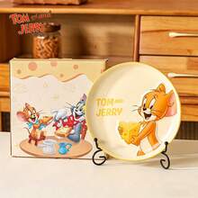TOM AND JERRY. 猫和老鼠官方联名设计陶瓷碗碟餐具套装，家用可爱零食碟，多人用餐套装 - 彩色 - 查看 12