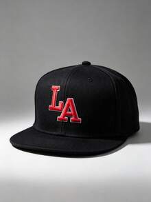 1顶“LA”刺绣棒球帽，适合棒球、篮球、秋季穿搭，运动风格，90年代时尚，色彩鲜艳。采用按扣设计，是运动、嘻哈、卡车司机、户外防晒和休闲场合的理想之选。 - 簡體LA平簷白邊 - 查看 8