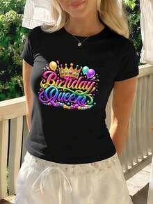 Women T-Shirts - Black - View 1