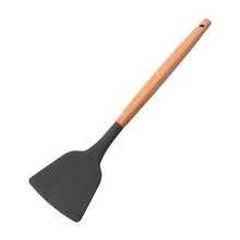 Utensilios de cocina de silicona, espátula, raspador de cocina, pala ancha para Pizza, herramienta de cocina antiadherente, accesorios de cocina - Rosa - Ver 8