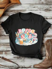 Women T-Shirts - Black - View 1