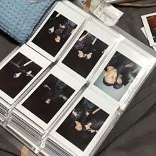 Ini adalah album foto minimalis berukuran 3 inci yang dapat memuat foto berukuran 2,55 x 3,54 inci. Album ini memiliki desain transparan buram dengan 24/84/96/120/240 halaman, sangat cocok untuk menyimpan kartu permainan dan mengabadikan kenangan, serta sesuai untuk penggunaan di rumah dan sekolah. - buku penyimpanan 3 inch - View 3