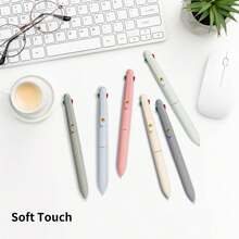 Ddaowanx Multicolor Pens, 4-In-1 Colored Ballpoint Pen 0.5mm Fine Point Smooth Writing,Nurse Accessories For Work,Gifts For Teen Girls,6-Count - ColorC - 查看 8