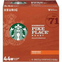 Starbucks K-Cup Coffee Pods, Medium Roast Hot Or Iced Coffee, Pike Place Roast, 96 Keurig Pods ​ - Classic Roast - View 14