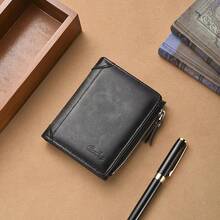 New Men's Short Zipper Wallet, Multi-Card Slots Large Capacity Card Holder Portable - Multicolor - View 15