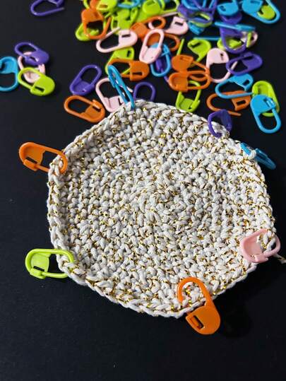Bộ 20/50 chiếc kim đánh dấu đan nhiều màu sắc, kim băng nhựa, kim đánh dấu mũi móc, dụng cụ thủ công DIY, thước đo kim đan cầm tay, thích hợp cho đan, móc, thêu, dụng cụ mỹ thuật.