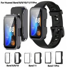 Shock-Proof PC Full Coverage Protective Case With Screen Protector, Durable Protective Cover, Anti-Scratch Anti-Drop Watch Protective Shell For Huawei Band 8/9/10/11/11 Pro - Mouldless - View 1