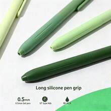 0.5毫米可擦黑色凝胶笔，书写流畅，墨水防晕染，笔杆采用漂亮的渐变色设计，适用于日记、笔记和绘画。 - 套裝 - 查看 6
