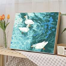 Bộ tranh sơn dầu kỹ thuật số 1 mảnh, kích thước 20 x 16 inch, phù hợp cho người lớn và người mới bắt đầu, không khung, bộ vẽ tranh acrylic dễ dàng tự làm, đồ trang trí nhà cửa, món quà lý tưởng cho sinh nhật, Ngày của Cha, Giáng sinh, Ngày của Mẹ và Ngày Valentine. - Động vật nông thôn - Xem 10
