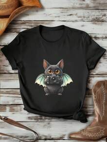 Women T-Shirts - Black - View 1