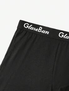 1 chiếc quần boxer nam màu đen dáng lửng, đồ lót nam thoải mái mới. - màu đen - Xem 10