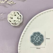 Auspicious Patterns Asymmetric Figure Shaped Vacation Style Clay Molds Clay Cutting Molds For Earring Jewelry Making Clay Tools - White - View 13