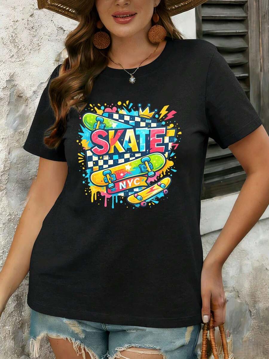 Women T-Shirts - Black - View 1