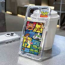 Disney Toy Story「Toys At Play」漫畫分鏡手機殼，適用於 iPhone 17/17 Pro/17 Pro Max/17 Air/16/15/14/13/12/11/X 系列，iPhone 17 Pro Max 手機殼、iPhone 17 Pro 手機殼、iPhone 17 手機殼，女友理想禮物，適合動漫迷 - Transparent - 查看 7