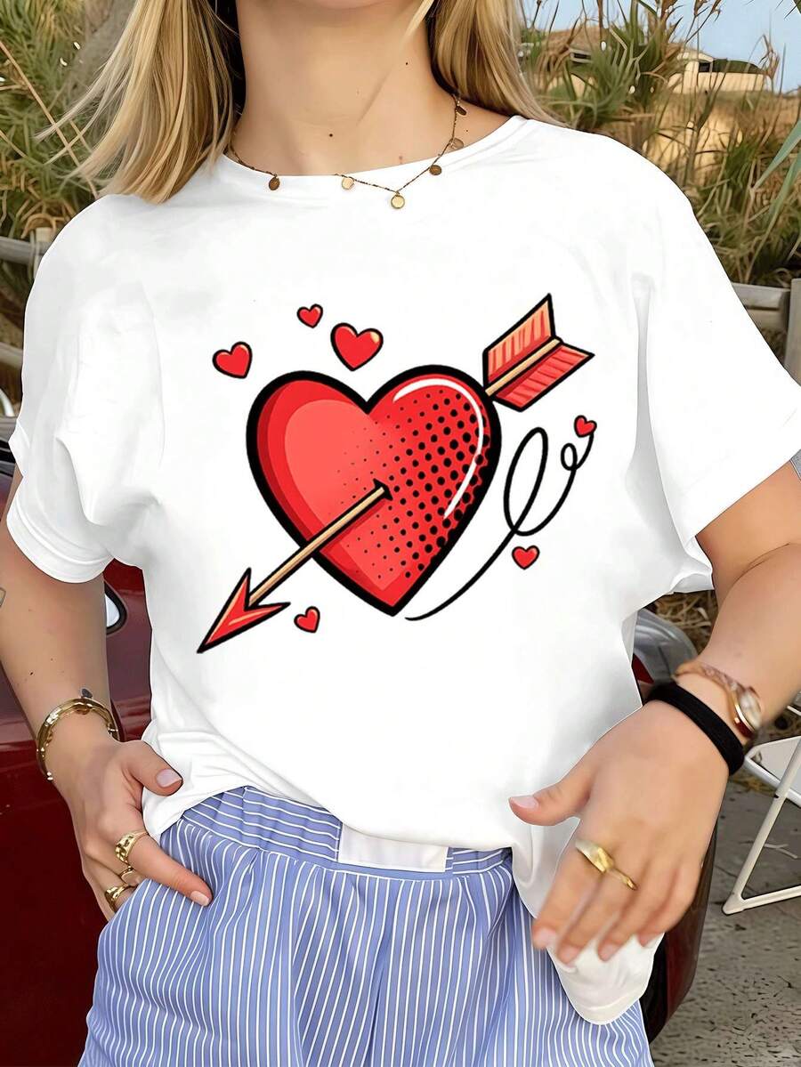 Dam-T-shirts - Vitt - Visa 1