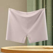 Ropa interior corta sin costuras de seda helada de nailon para mujer, pantalones de  transpirables y no rizados - BLANCO - Ver 5