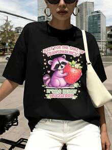 Women T-Shirts - Black - View 1
