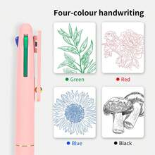 Ddaowanx Multicolor Pens, 4-In-1 Colored Ballpoint Pen 0.5mm Fine Point Smooth Writing,Nurse Accessories For Work,Gifts For Teen Girls,6-Count - ColorC - 查看 5