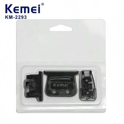 Kemei KM-2293 电动理发器原装替换刀片，理发器刀片配件替换套装，热门型号理发器OEM刀片，1套