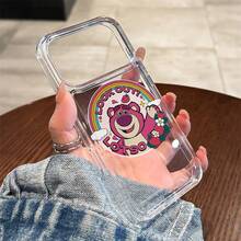 Disney Toy Story Lotso "Look Out!" Rainbow Clear Phone Case Compatible With IPhone 17/17 Pro/17 Pro Max/17 Air/16/15/14/13/12/11/X Series Iphone 17 Pro Max Case Iphone 17 Pro Case Iphone 17 Case The Girlfriend,Ideal Gift For Anime Fans - Clear - View 2
