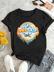 Women T-Shirts - Black - View 2