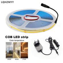 LQHZMYY Flexible COB LED Strip Light, COB Bendable Rope Light With Physical Switch, For Home Living Room Decor Backlighting, DIY Crafts, Button Control, Suitable For Bedroom, Living Room, Outdoor, Holiday Party Decoration Lighting, Multi-Scenario Use - View 3