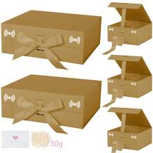 Kotak Kado Kertas Berukuran 12,2 x 8,66 x 4,25 Inci dengan Tutup untuk Pernikahan, Acara Baby Shower, Pesta Ulang Tahun, dan Kemasan Hadiah. - View 25