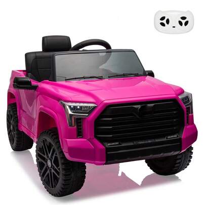Soonbuy 12V Ride On Car With Remote Control, Electric Ride On Vehicle Toy For Kids, Ride On Toy With Music, LED Lights, Suspension System For Boys Girls