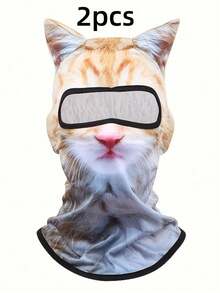 3D Breathable Face Mask, Summer Cooling Neck Gaiter, UV Protection Ski Scarf, Multipurpose Outdoor Headwear - Multicolor - View 14