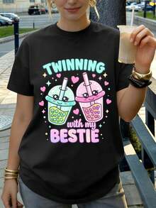 Women T-Shirts - Black - View 1