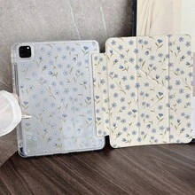1 件装碎花图案平板电脑保护套，带笔槽，兼容 iPad 11 (A16 2025)/Galaxy Tab S10+/S9/A9，小米 5/5PR/6/6PRO/7/7PRO，OPPO 平板电脑，华为 MatePad，荣耀平板电脑 - 彩色 - 查看 1